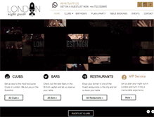 Tablet Screenshot of londonnightguide.com
